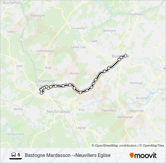 6 Bus Line Map