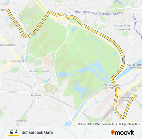 A Light Rail Line Map