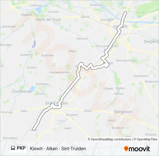 PKP Bus Line Map