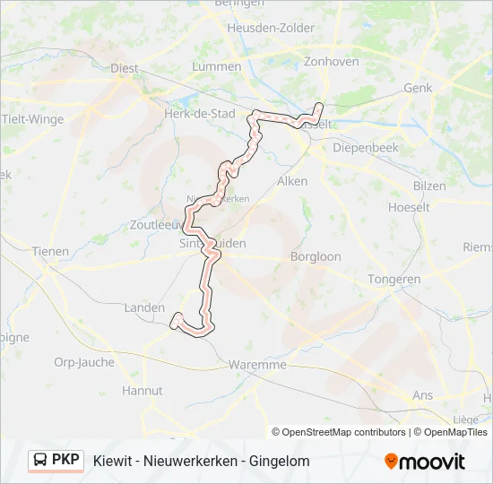 PKP Bus Line Map