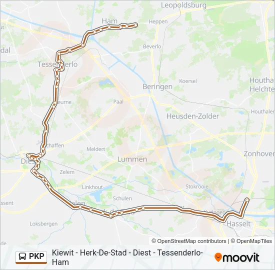 PKP Bus Line Map