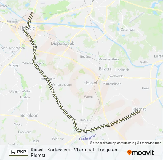 PKP Bus Line Map