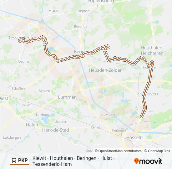 PKP Bus Line Map