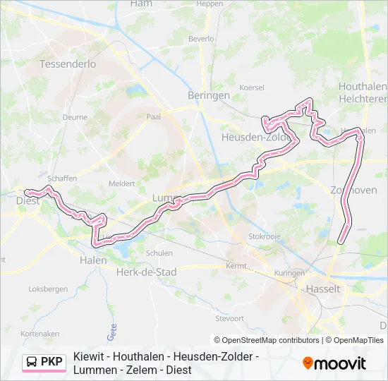 PKP Bus Line Map