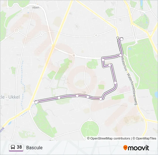 38 Bus Line Map