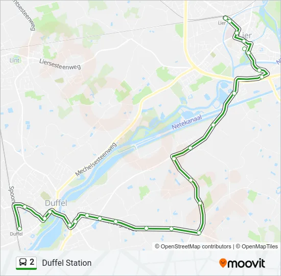 2 Bus Line Map