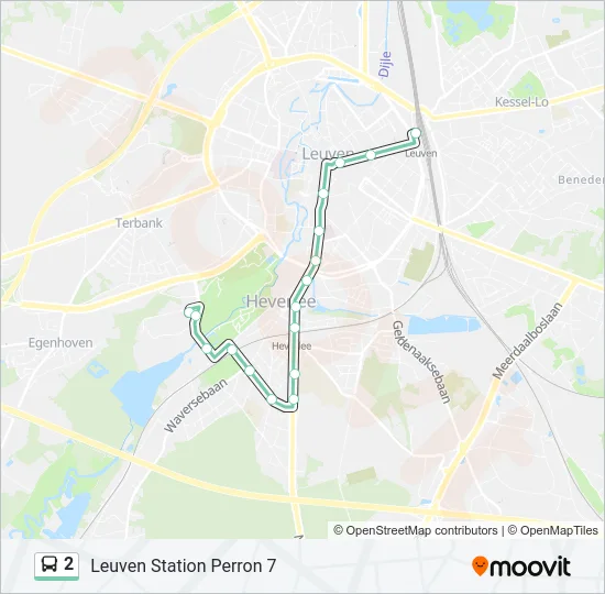 2 Bus Line Map