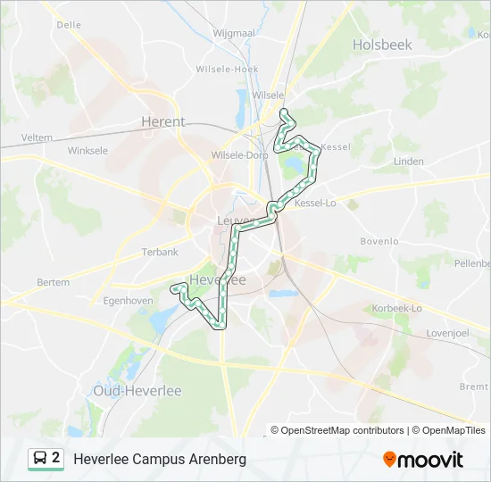 2 Bus Line Map