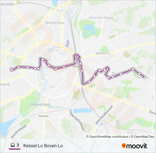 3 Bus Line Map