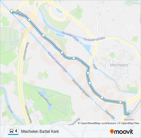 4 bus Line Map