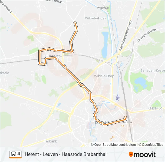 4 Bus Line Map