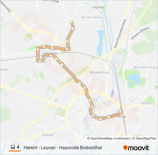 4 Bus Line Map