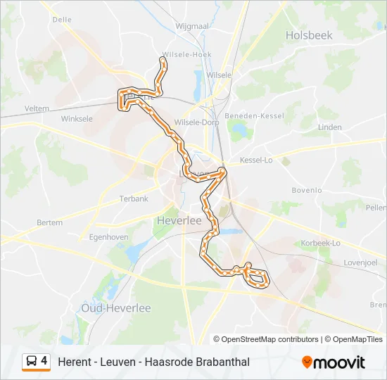 4 Bus Line Map