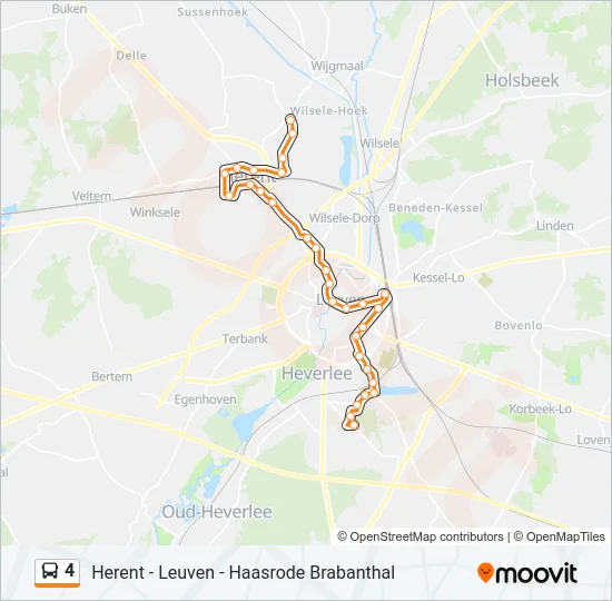 4 Bus Line Map