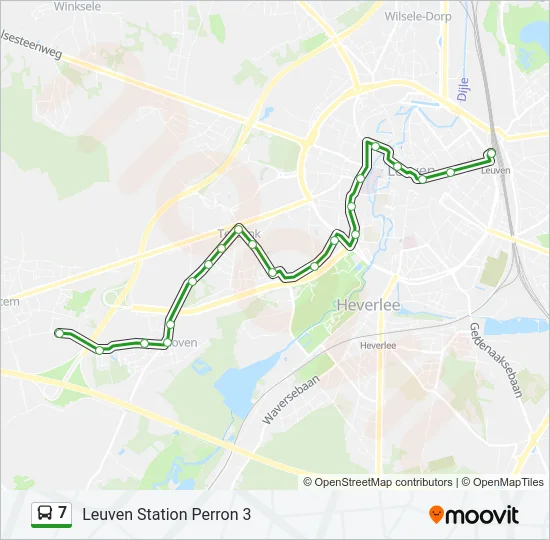 7 Bus Line Map