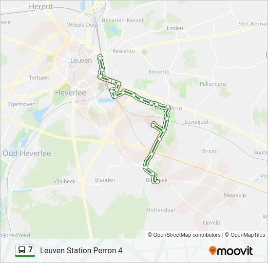 7 Bus Line Map