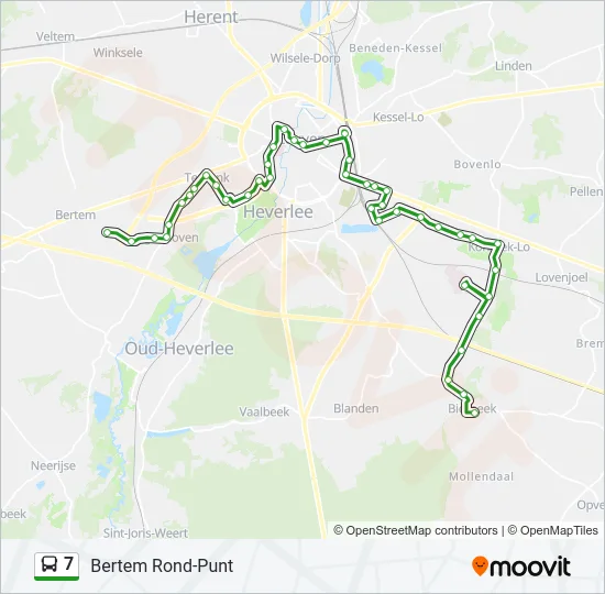 7 Bus Line Map