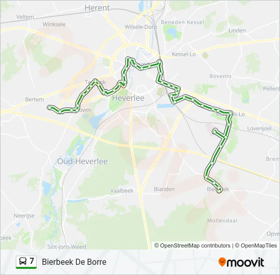 7 Bus Line Map