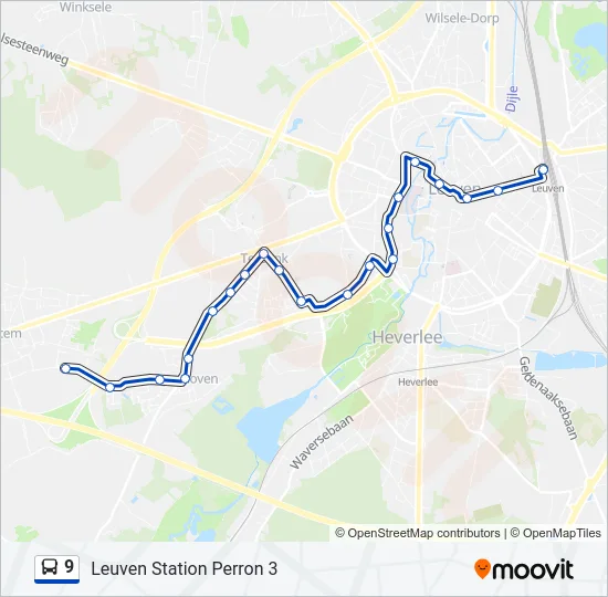 9 Bus Line Map