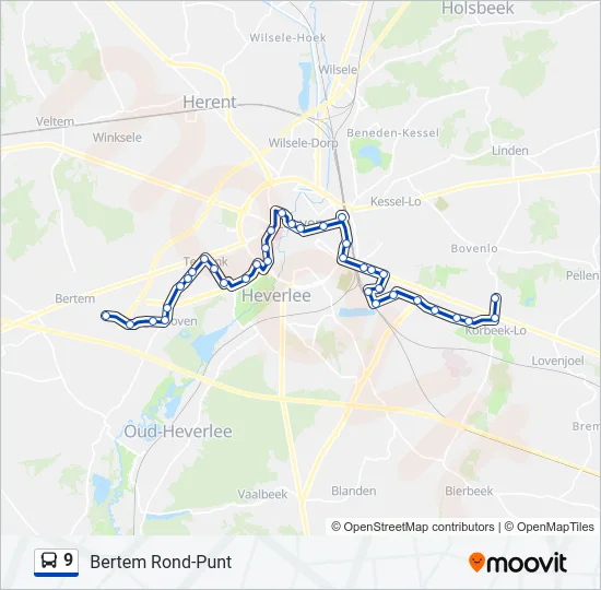 9 Bus Line Map