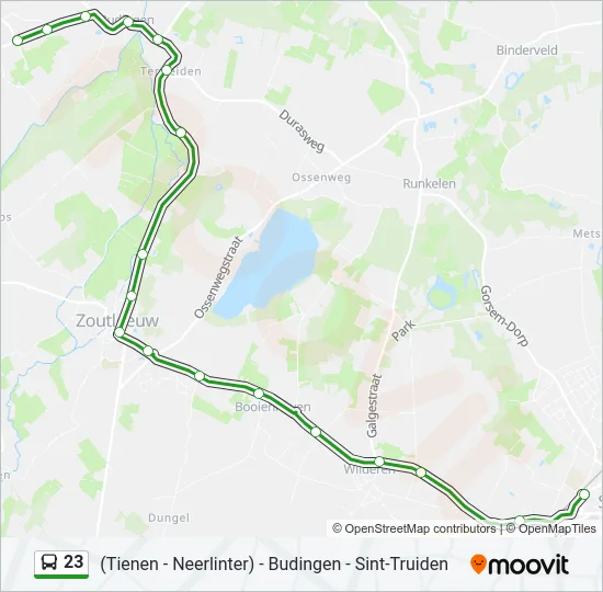 23 Bus Line Map