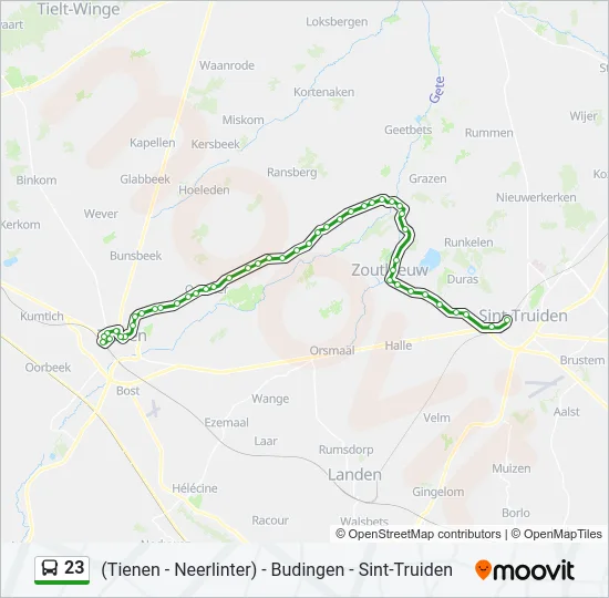 23 Bus Line Map