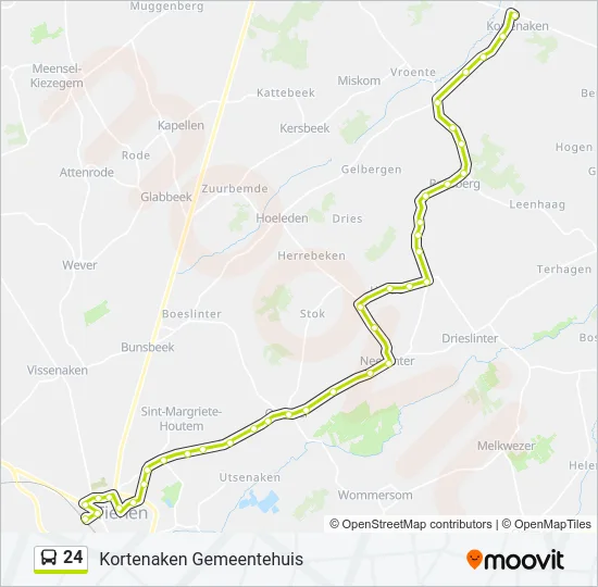 24 Bus Line Map