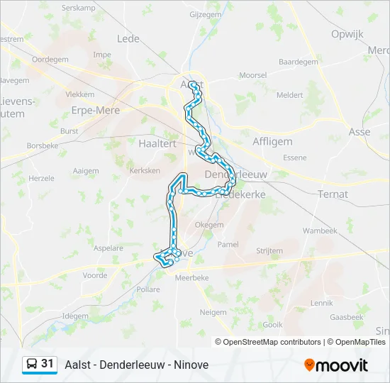 31 Bus Line Map