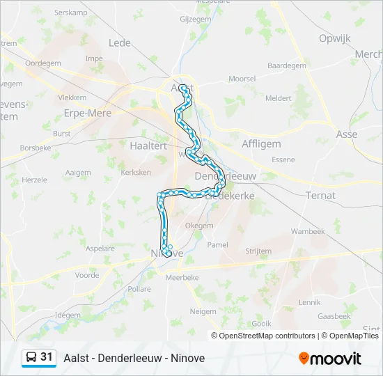 31 Bus Line Map