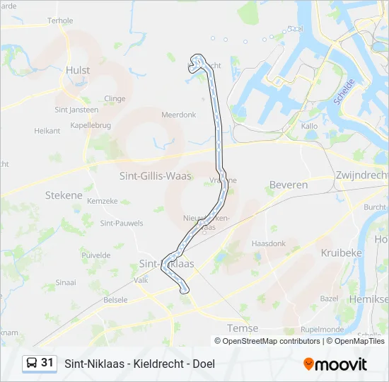 31 Bus Line Map