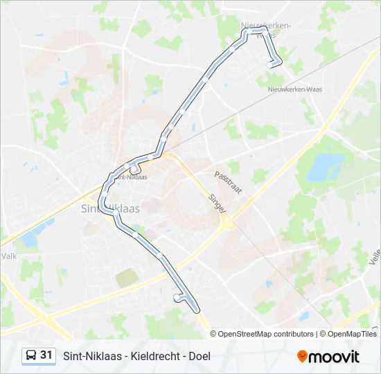 31 Bus Line Map
