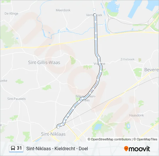 31 Bus Line Map