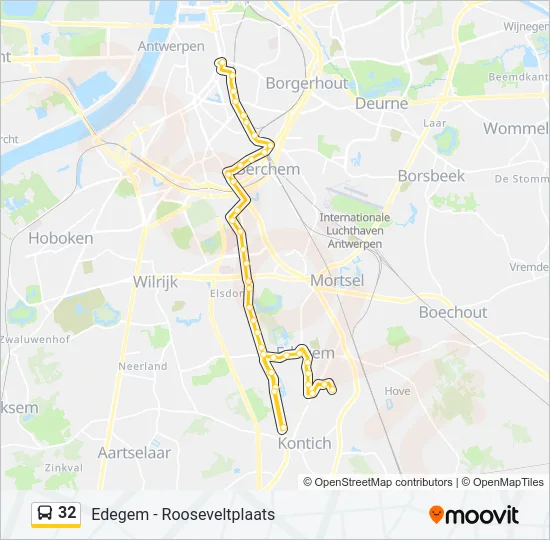 32 Bus Line Map