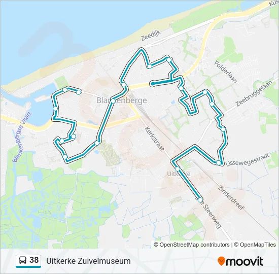 38 Bus Line Map