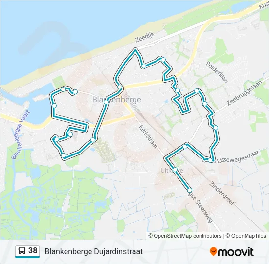 38 Bus Line Map