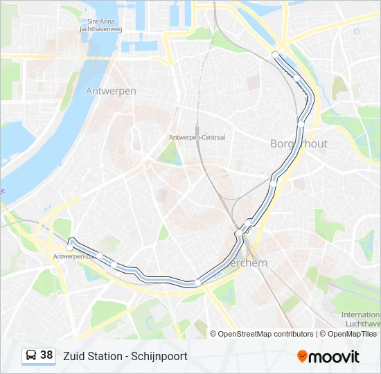 38 Bus Line Map