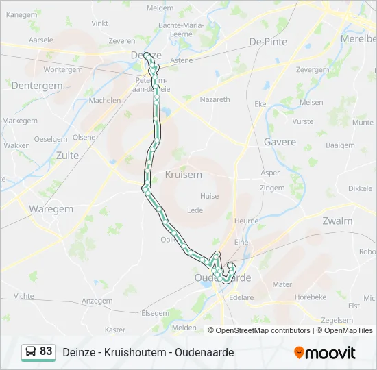 83 Bus Line Map