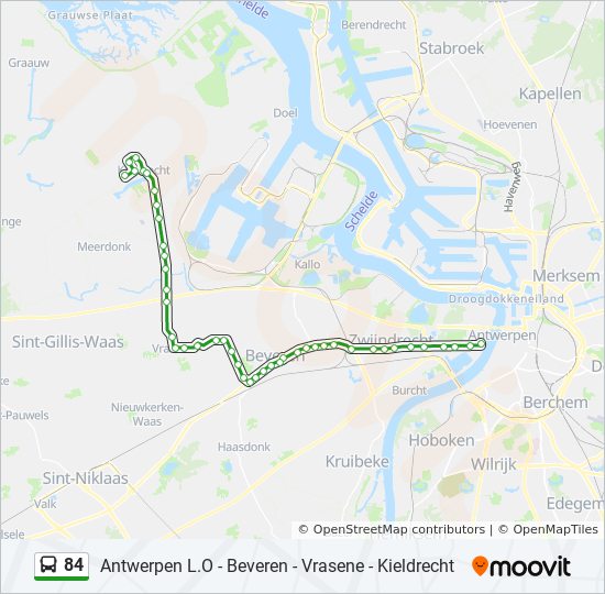 Glimmend Levendig Specialiteit 84 Route: Schedules, Stops & Maps - Antwerpen Van Eedenplein (Updated)