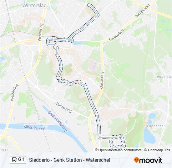 g1 Route Schedules, Stops & Maps Genk Campus Bret (Updated)