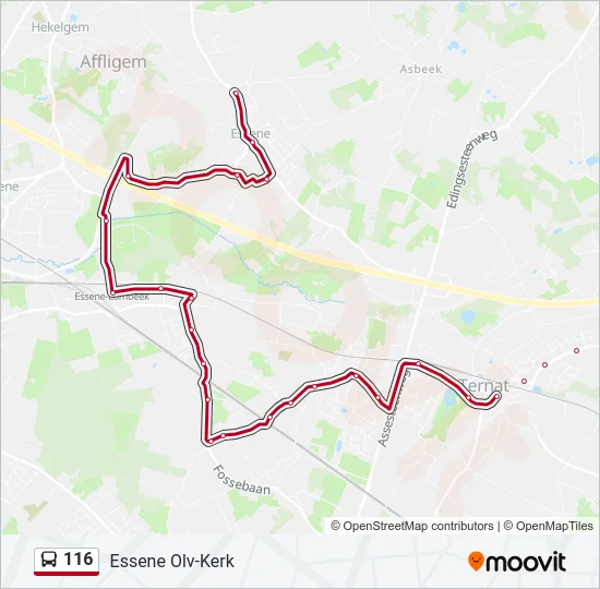 116 Bus Line Map