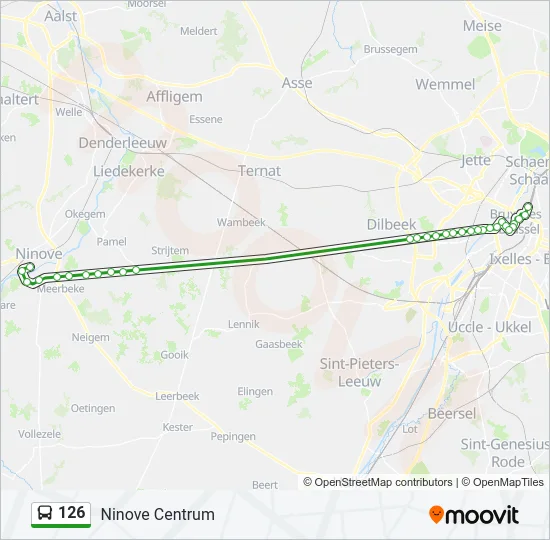126 Bus Line Map