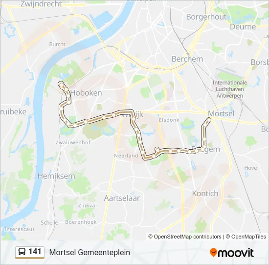 141 Bus Line Map