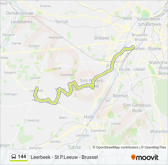 144 Bus Line Map