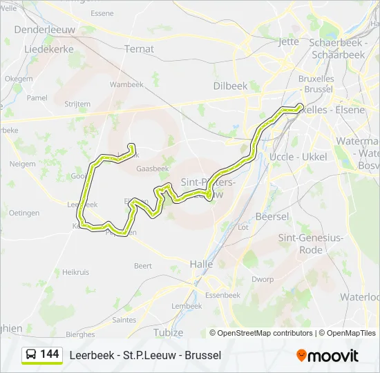 144 Bus Line Map