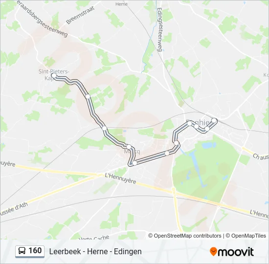 160 Bus Line Map
