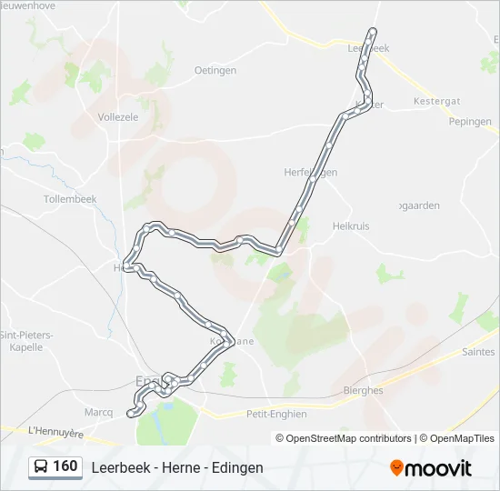160 Bus Line Map