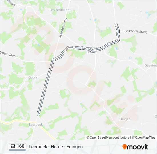 160 Bus Line Map
