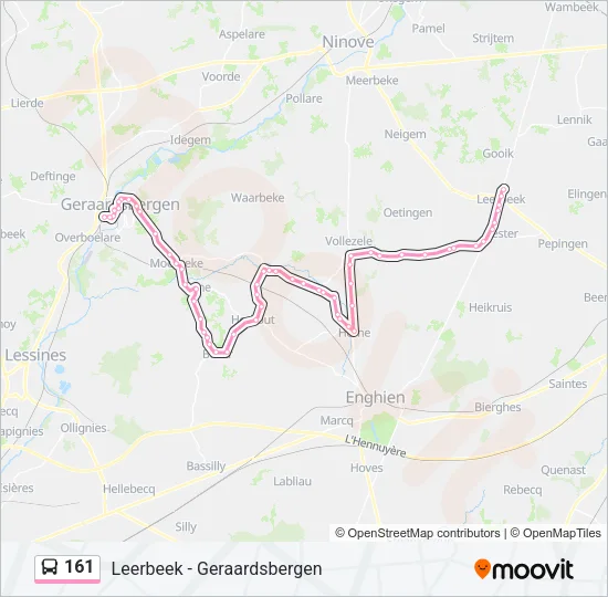 161 Bus Line Map