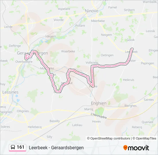 161 Bus Line Map