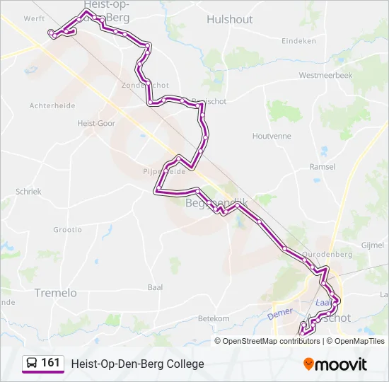161 Bus Line Map